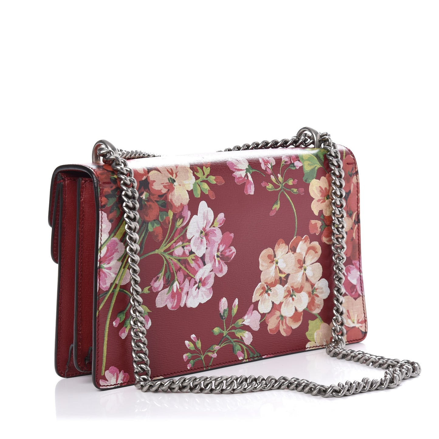 Calfskin Blooms Print Small Dionysus Shoulder Bag Romantic Cherry Multicolor