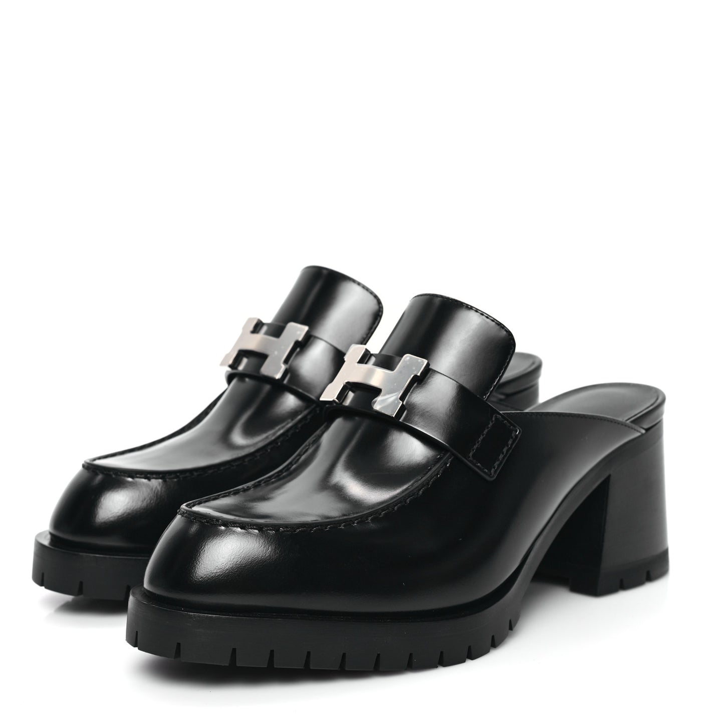 Calfskin Womens Flore 60 Mules 35.5 Black