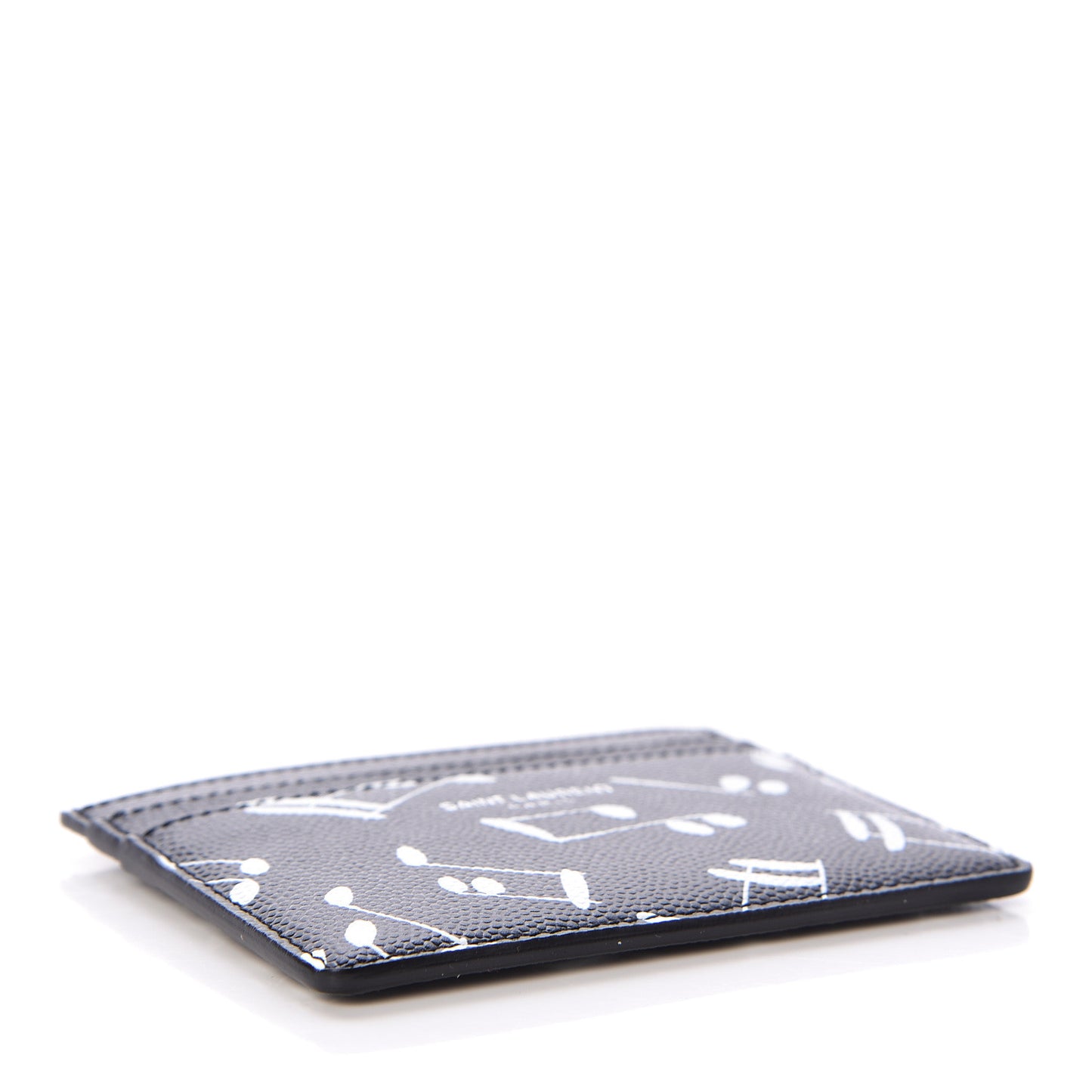 Grain de Poudre Musical Notes Credit Card Case Black