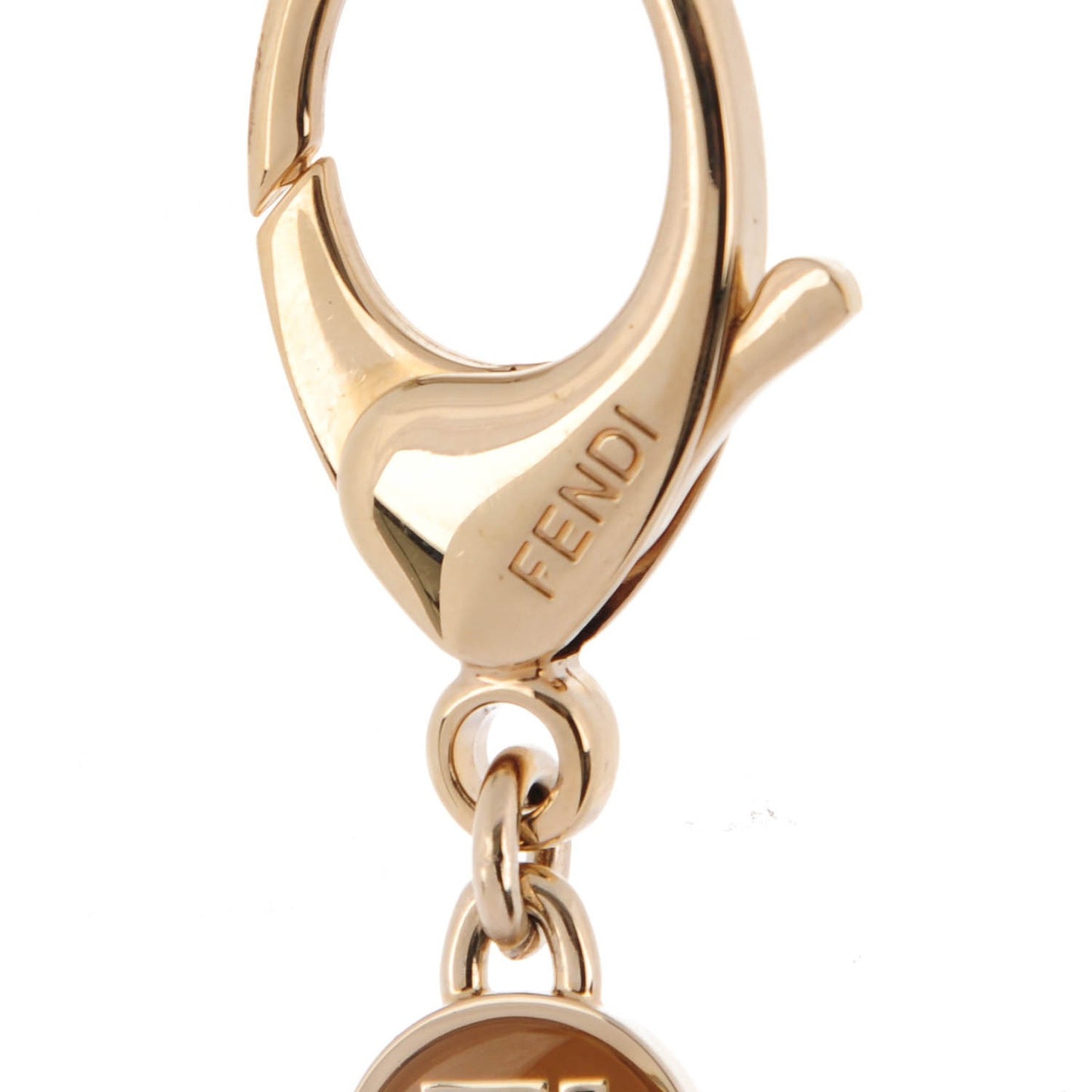 Enamel Star Heart Bag Charm Camel Black