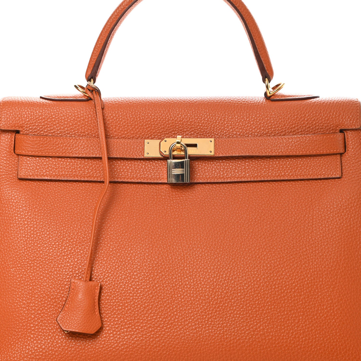 Hermes Togo Kelly Sellier 35 Orange 8 of 19