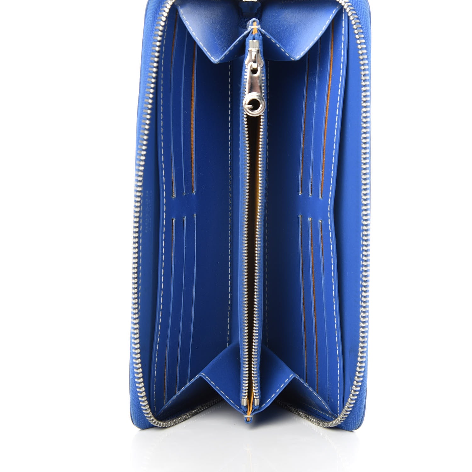 Goyard Goyardine Matignon Zip Around GM Wallet Blue 5 of 8