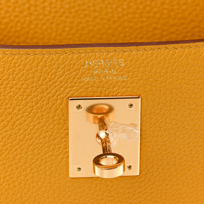Hermes Togo Kelly Retourne 32 Jaune Ambre 6 of 15