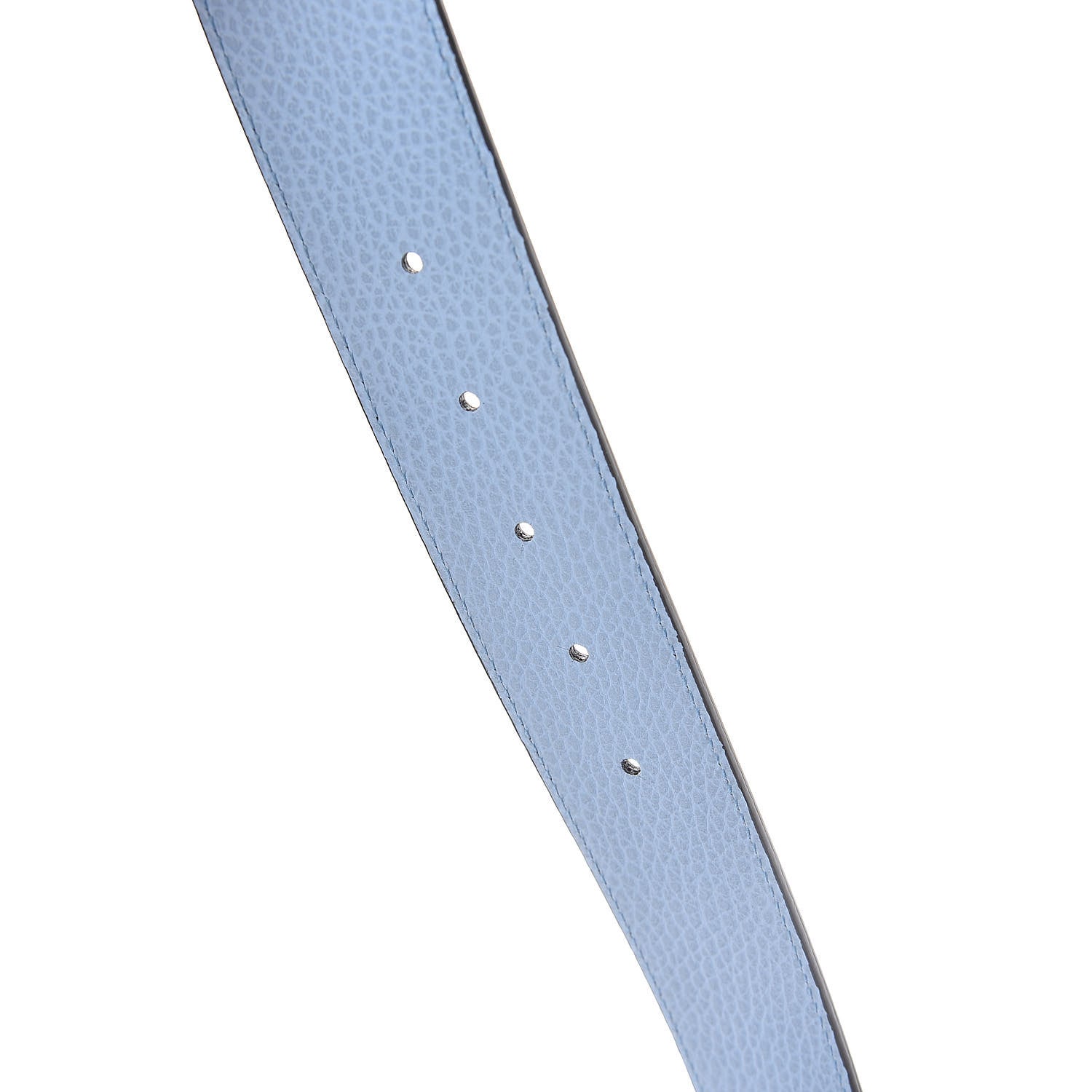 Gucci Dollar Calfskin 1973 Reversible Belt 80 32 Black Mineral Blue 6 of 6