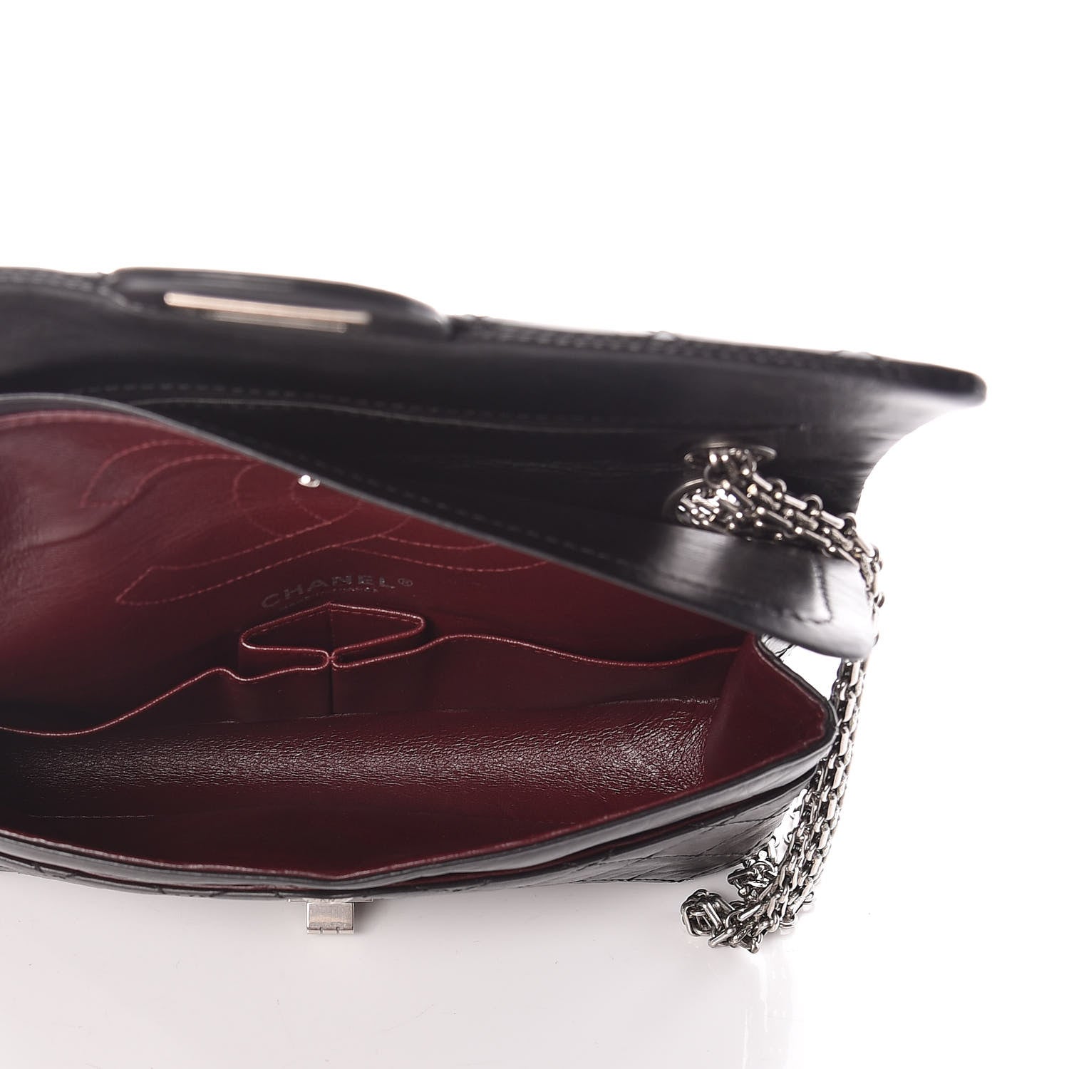 Chanel Aged Calfskin Quilted 2.55 Reissue 225 Flap Black 5 of 9