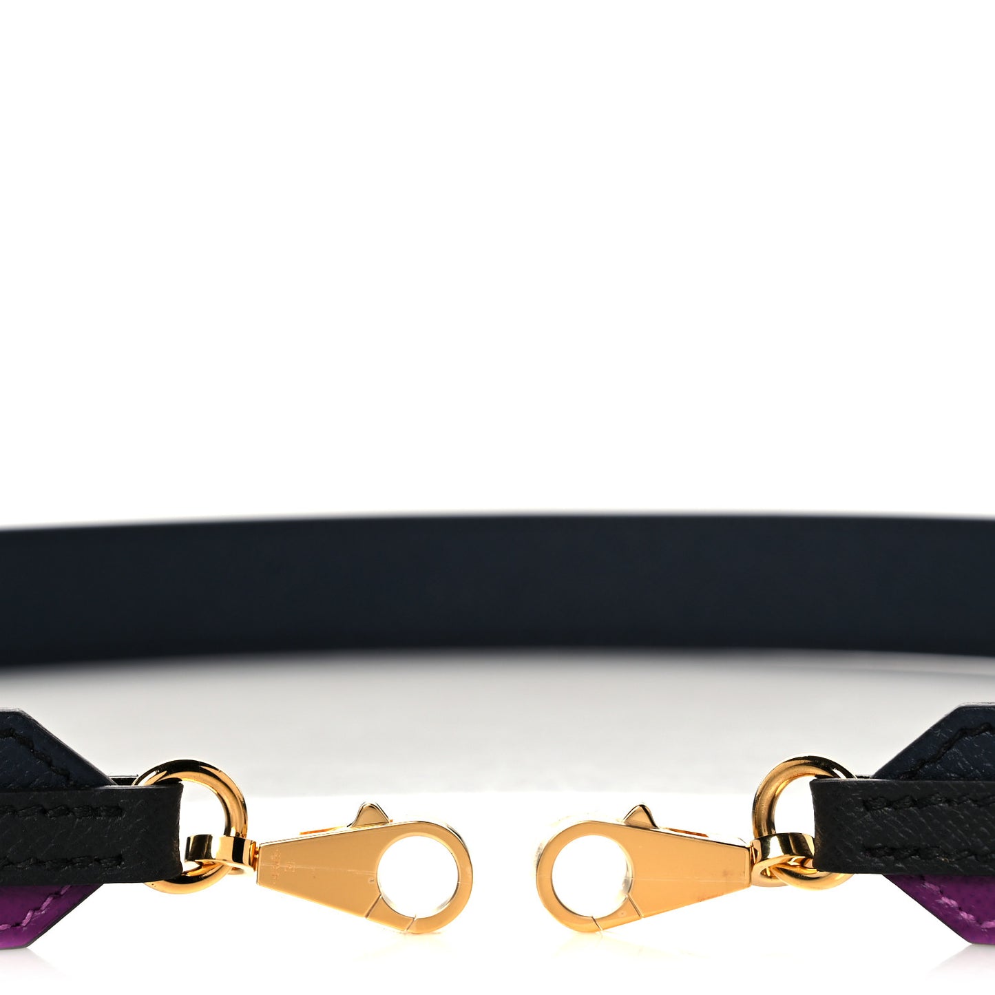 Epsom 30mm Tressage Au Galop Shoulder Strap Bleu Indigo Anemone