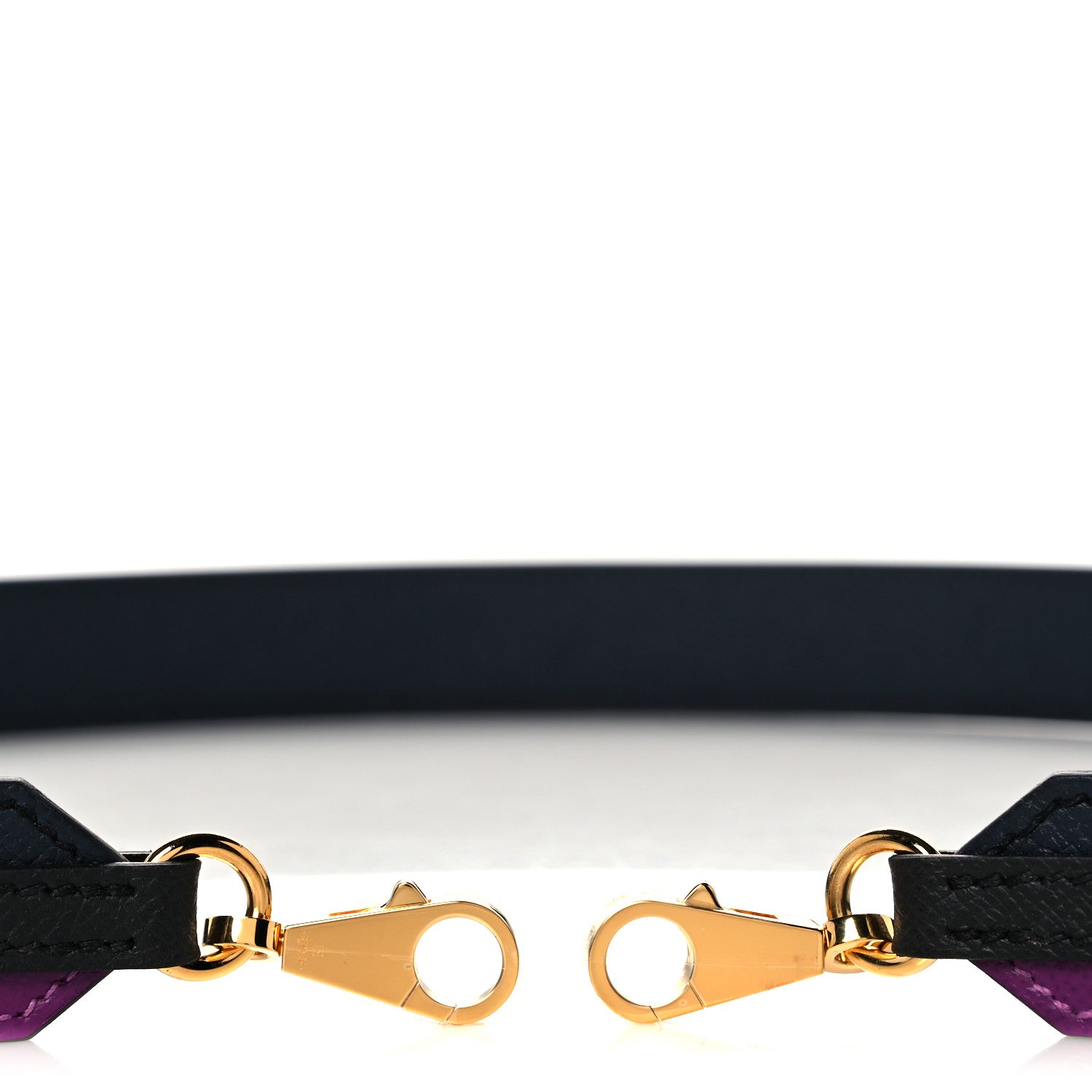 Hermes Epsom 30mm Tressage Au Galop Shoulder Strap Bleu Indigo Anemone 3 of 6