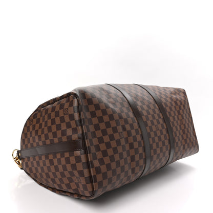 Louis Vuitton Damier Ebene Keepall Bandouliere 55 3 of 12