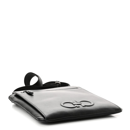 Salvatore Ferragamo Calfskin Firenze Crossbody Bag Black 4 of 9