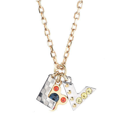 Louis Vuitton Love Letters Pendant Necklace Mutlicolor 4 of 5