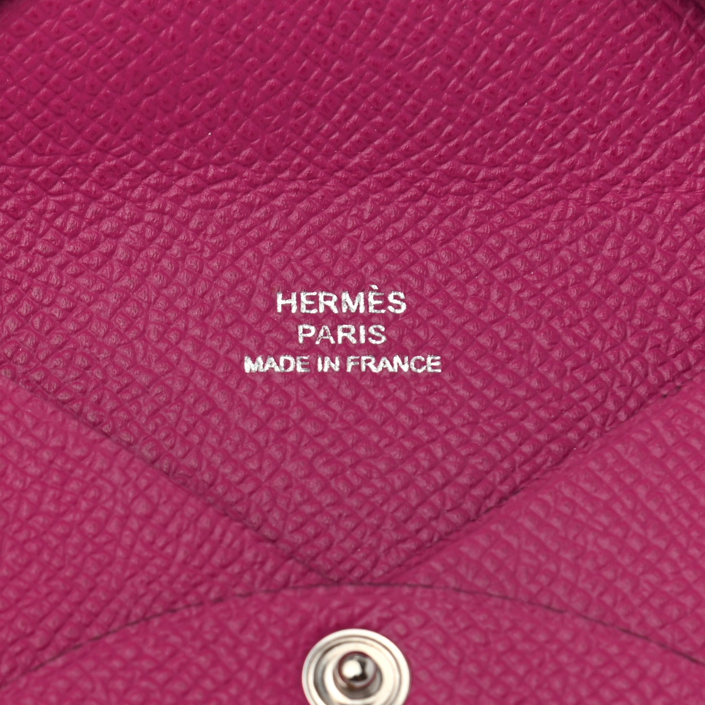 Epsom Calvi Card Case Rose Pourpre