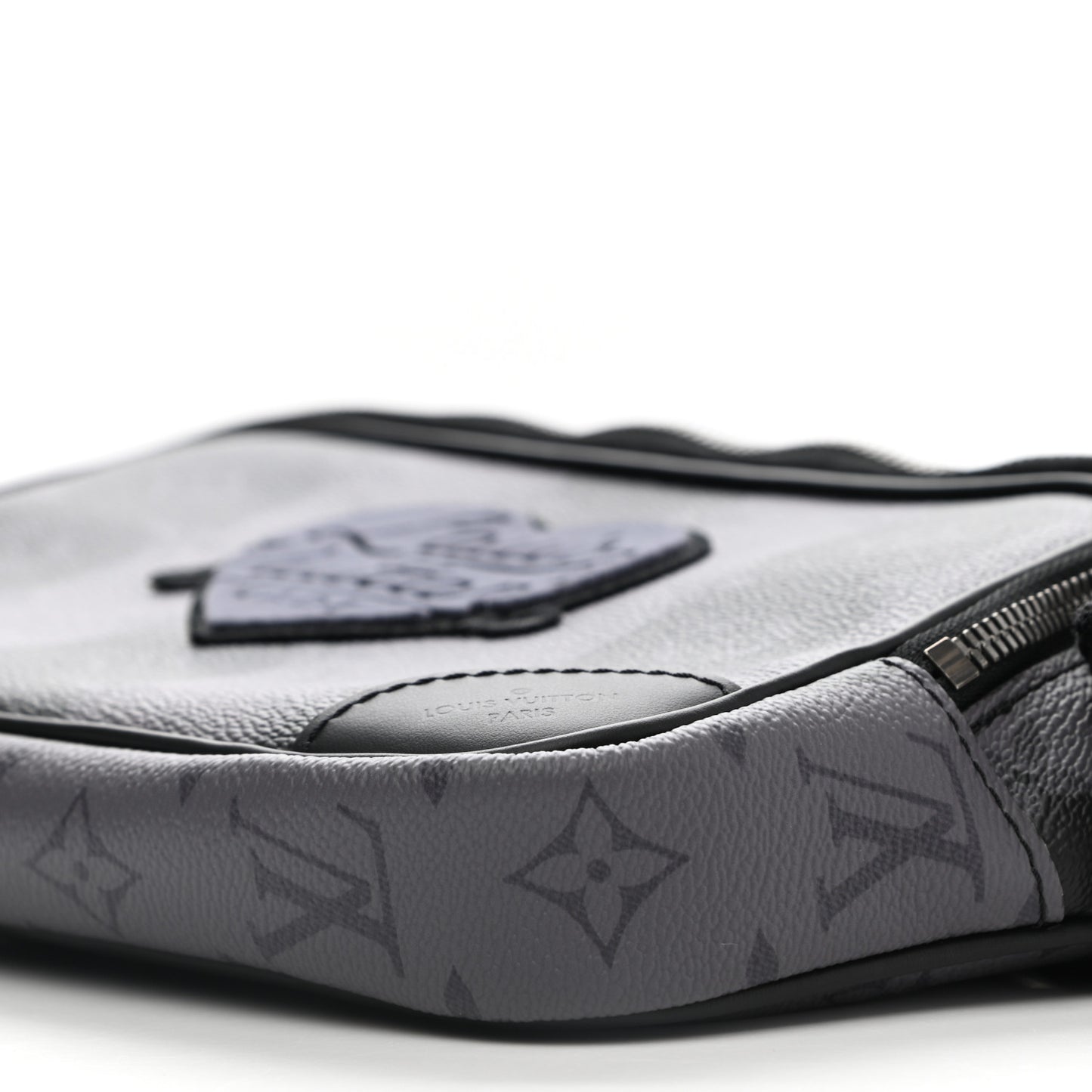 X NIGO Monogram Eclipse Stripes LV Heart Modular Sling Bag