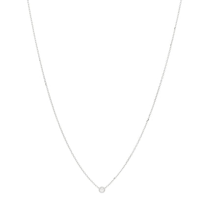 Cartier 18K White Gold Diamond XS D'Amour Pendant Necklace 1 of 4
