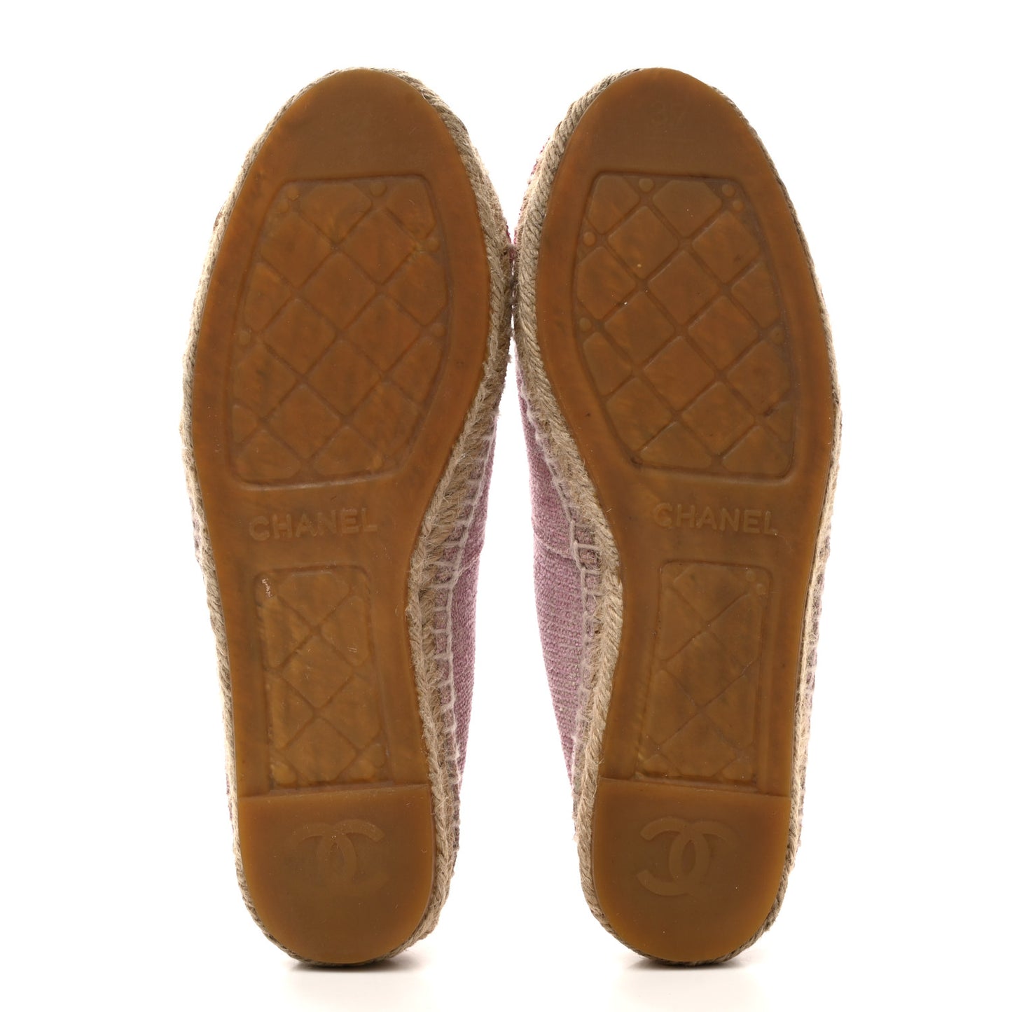 Toile Sequin CC Espadrilles 37 Pink Dark Pink