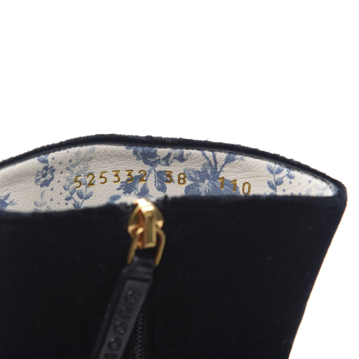 Gucci Softy Velvet Malaga Kid GG Victoire 55mm Ankle Boots 38 Black 9 of 10