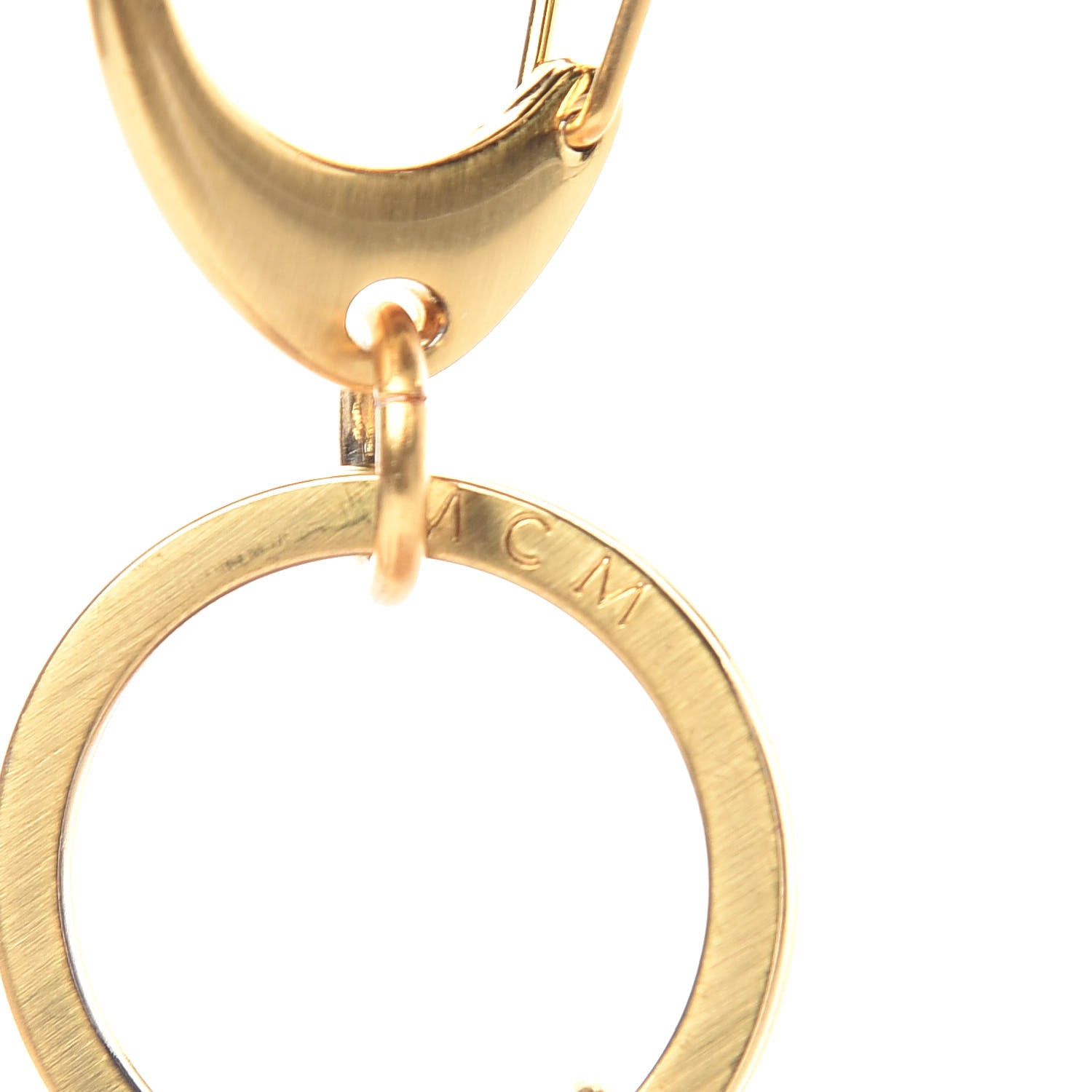 MCM Visetos Bear Key Ring Bag Charm Cognac 3 of 6