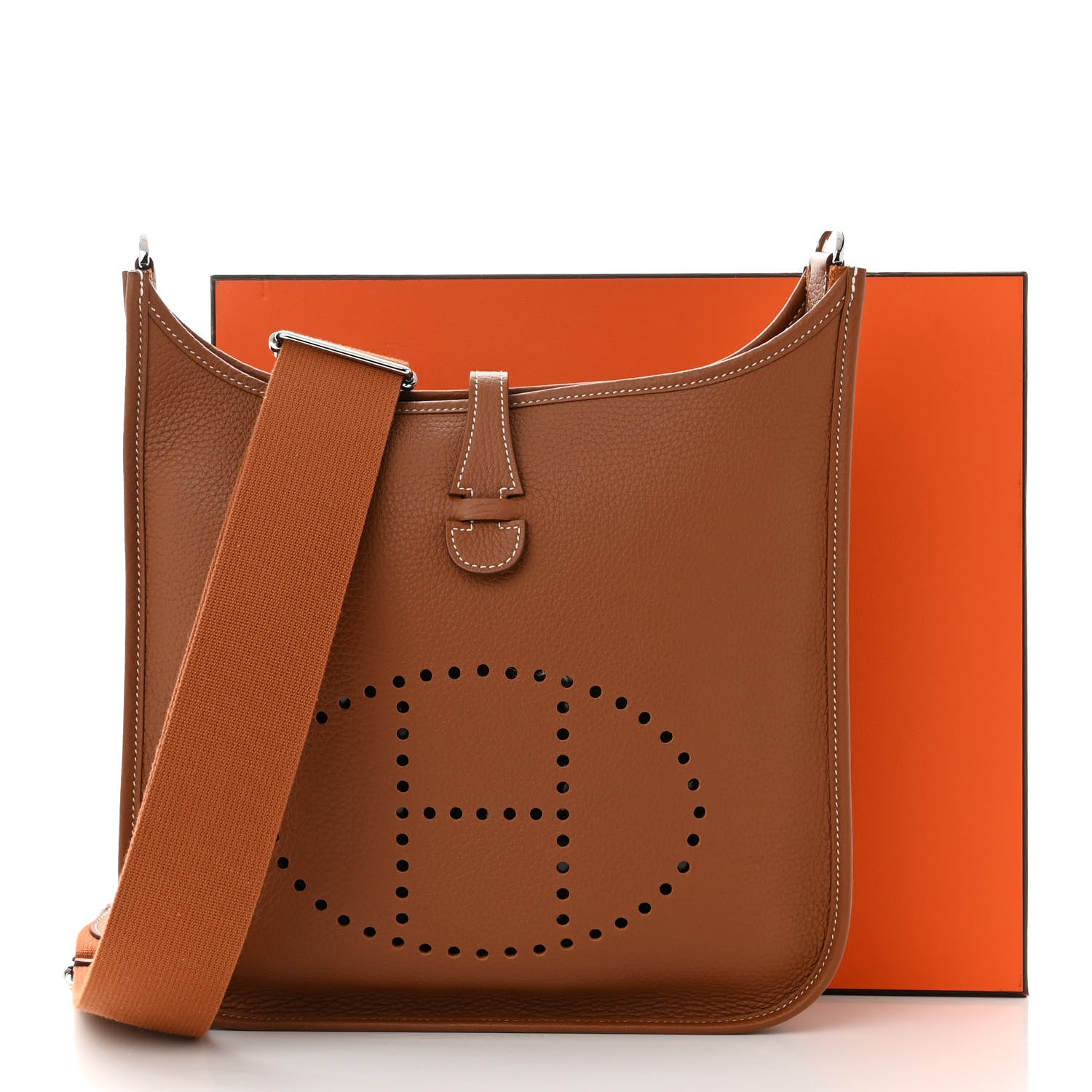 Hermes Taurillon Clemence Evelyne III PM Gold 11 of 11