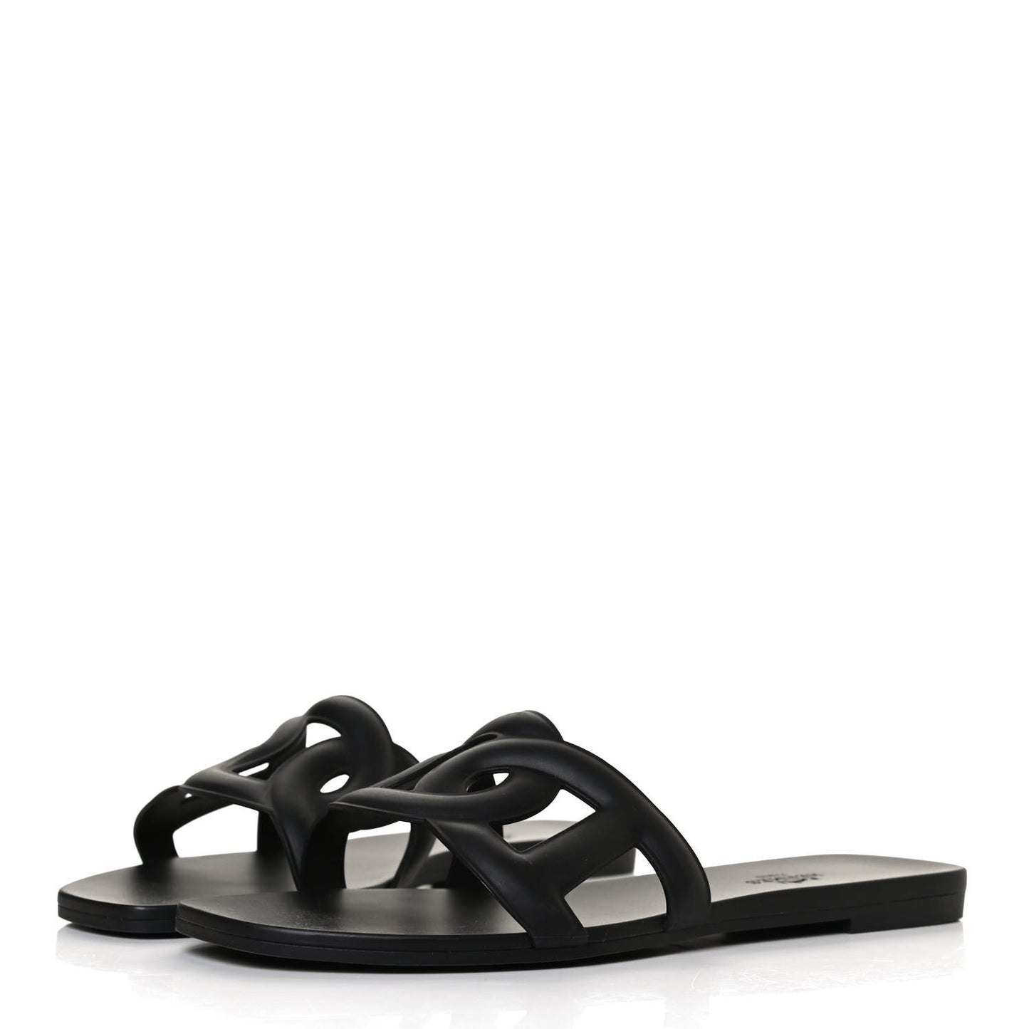 Rubber Aloha Sandals 37 Black