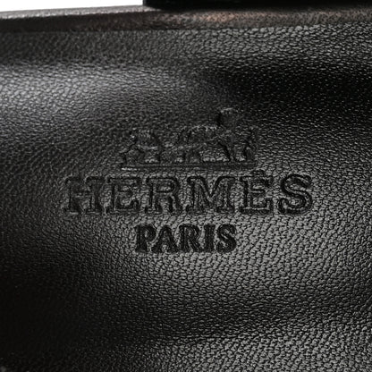 Hermes Nappa Lovely Slingback Flats 37.5 Black 8 of 10