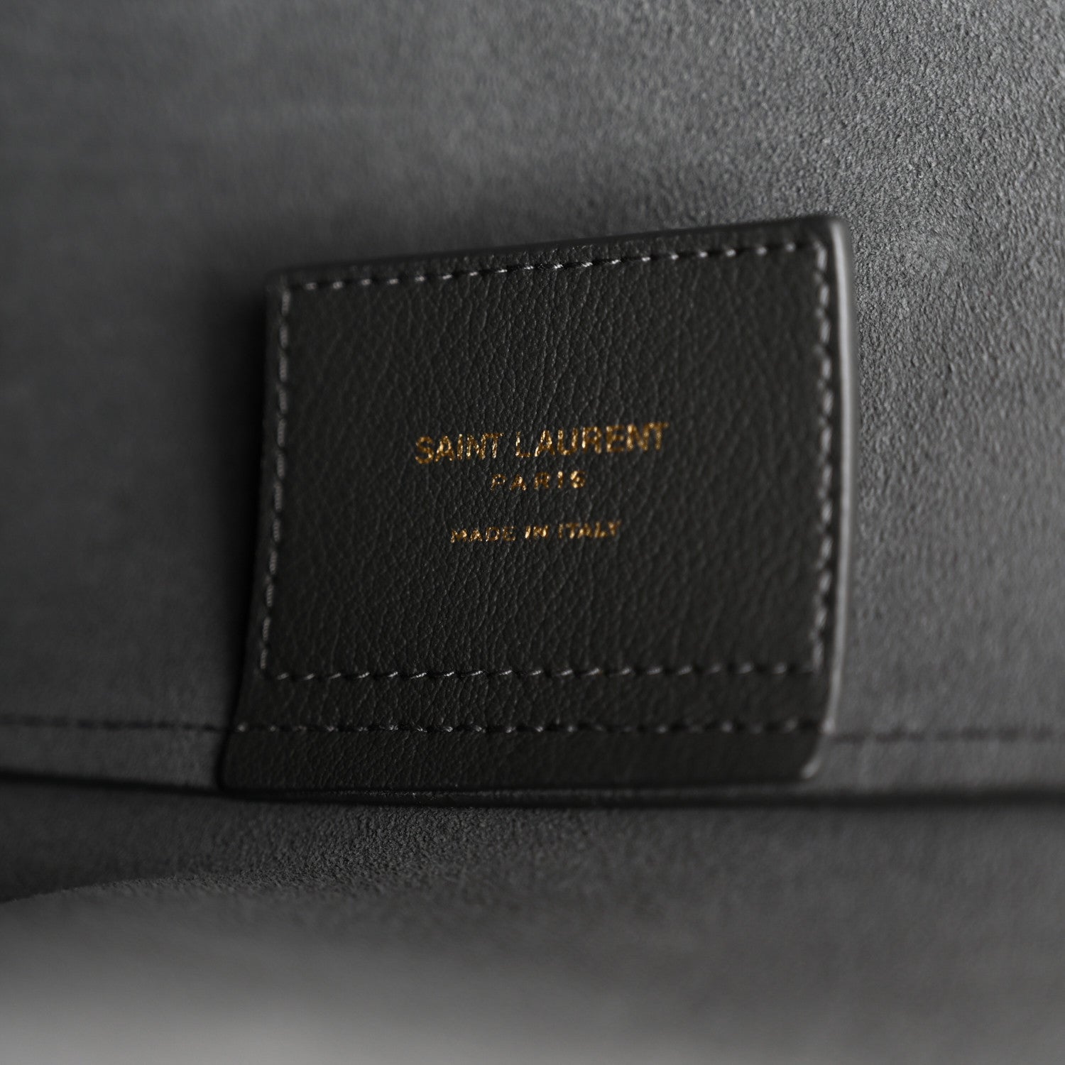 Saint Laurent Calfskin Large Shopping Tote Storm 7 of 12