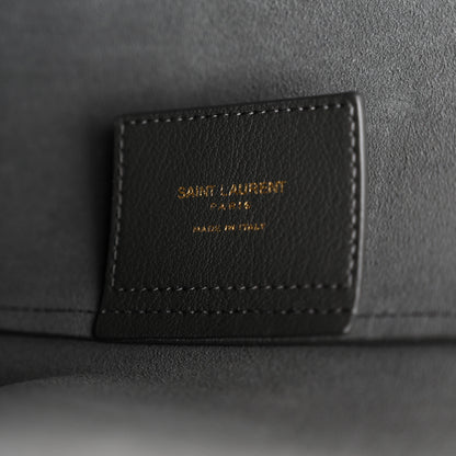 Saint Laurent Calfskin Large Shopping Tote Storm 7 of 12