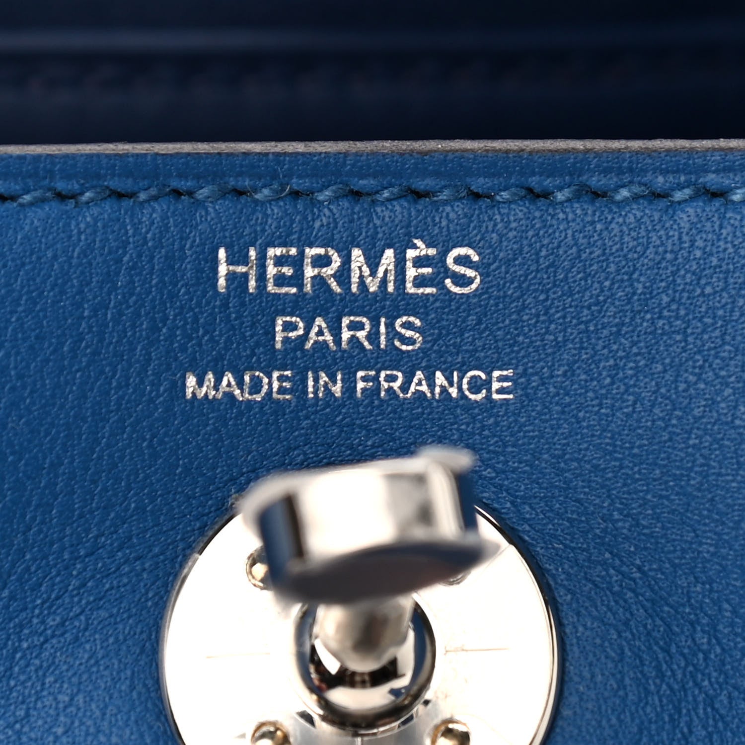 Hermes Swift Mini Lindy 20 Bleu France 7 of 9