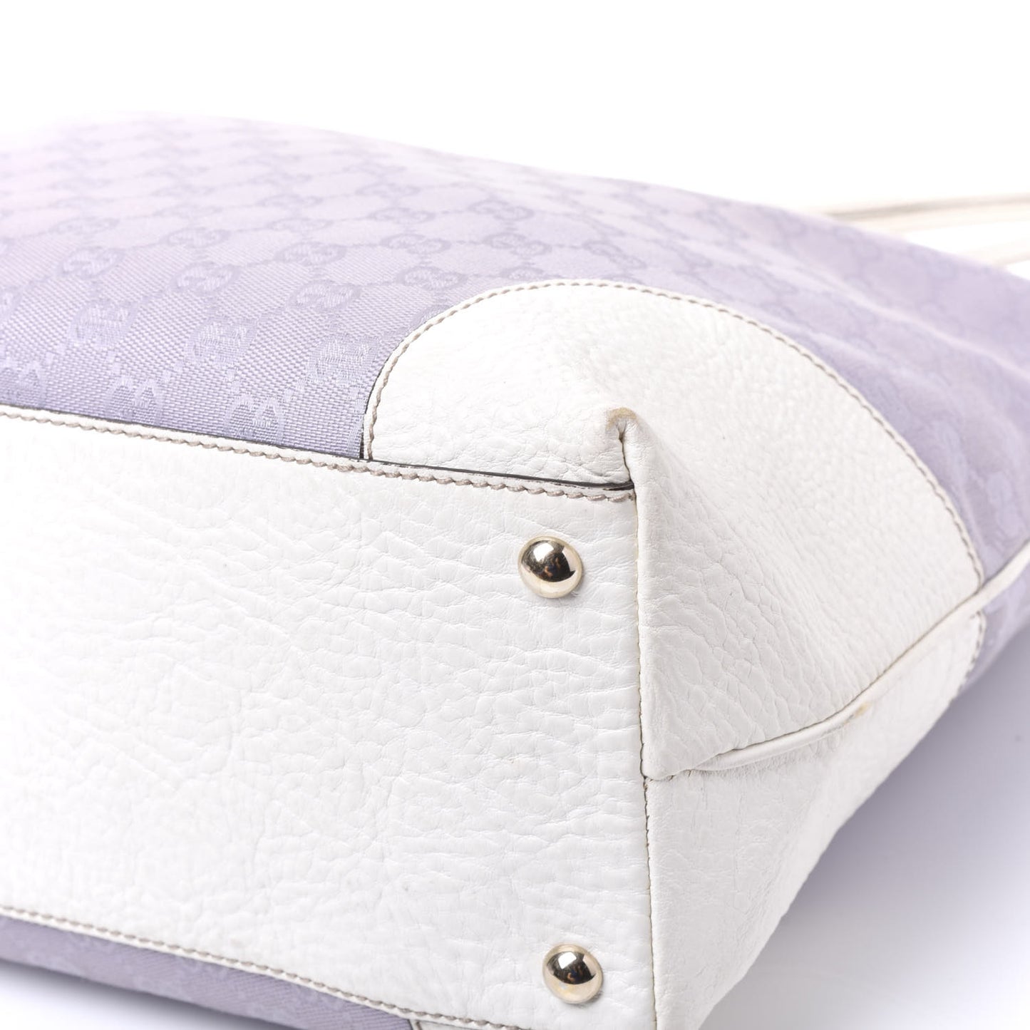 Monogram Tote Violet White