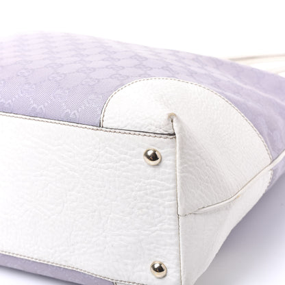 Gucci Monogram Tote Violet White 8 of 14