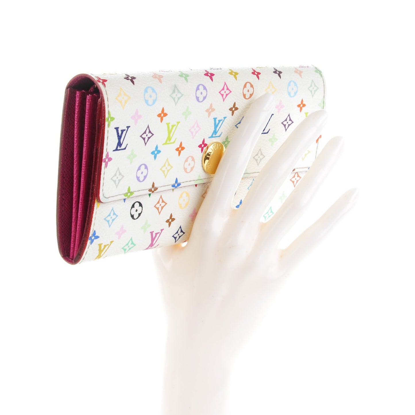 Monogram Multicolor Sarah Wallet White Eglantine