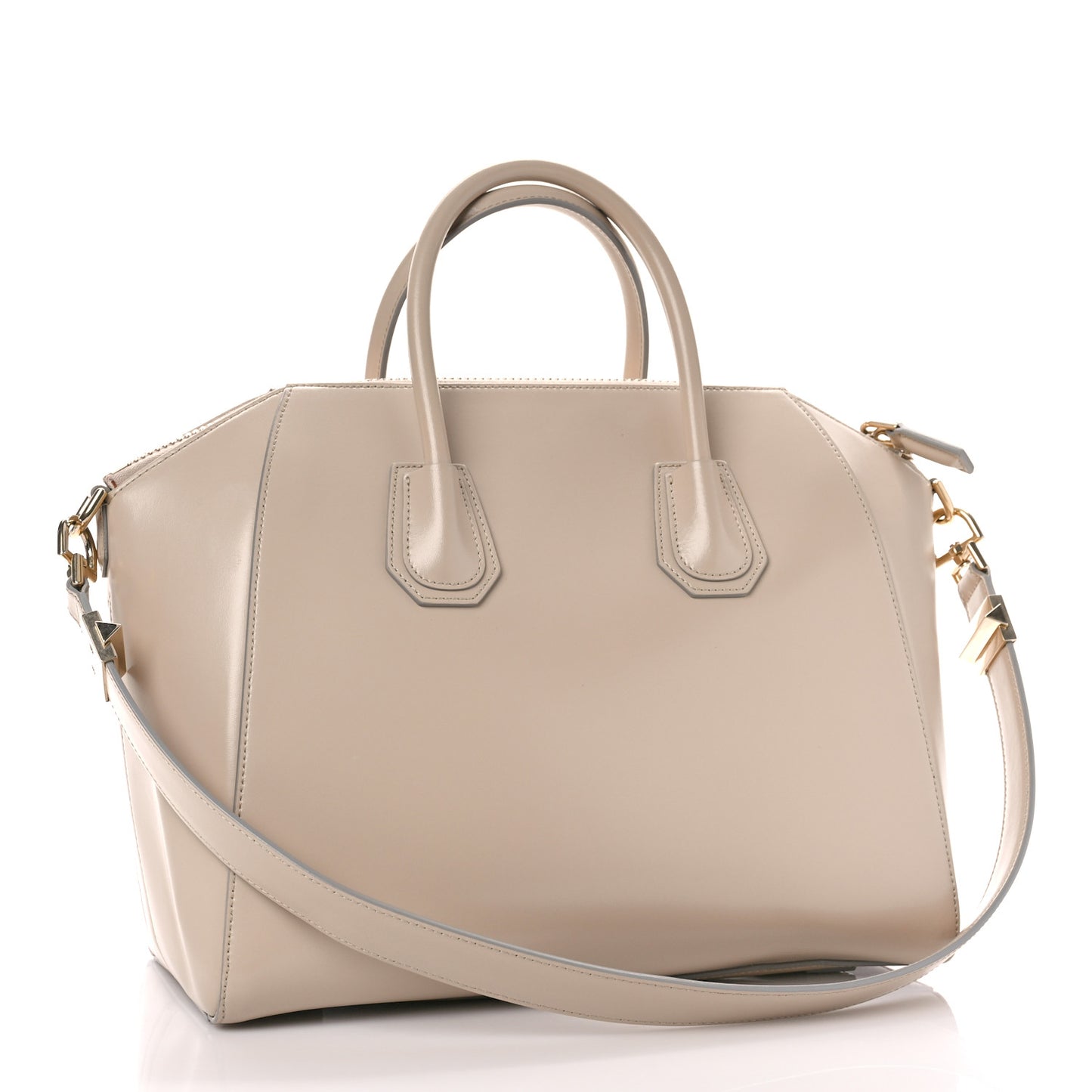 Shiny Lord Calfskin Medium Antigona Sand