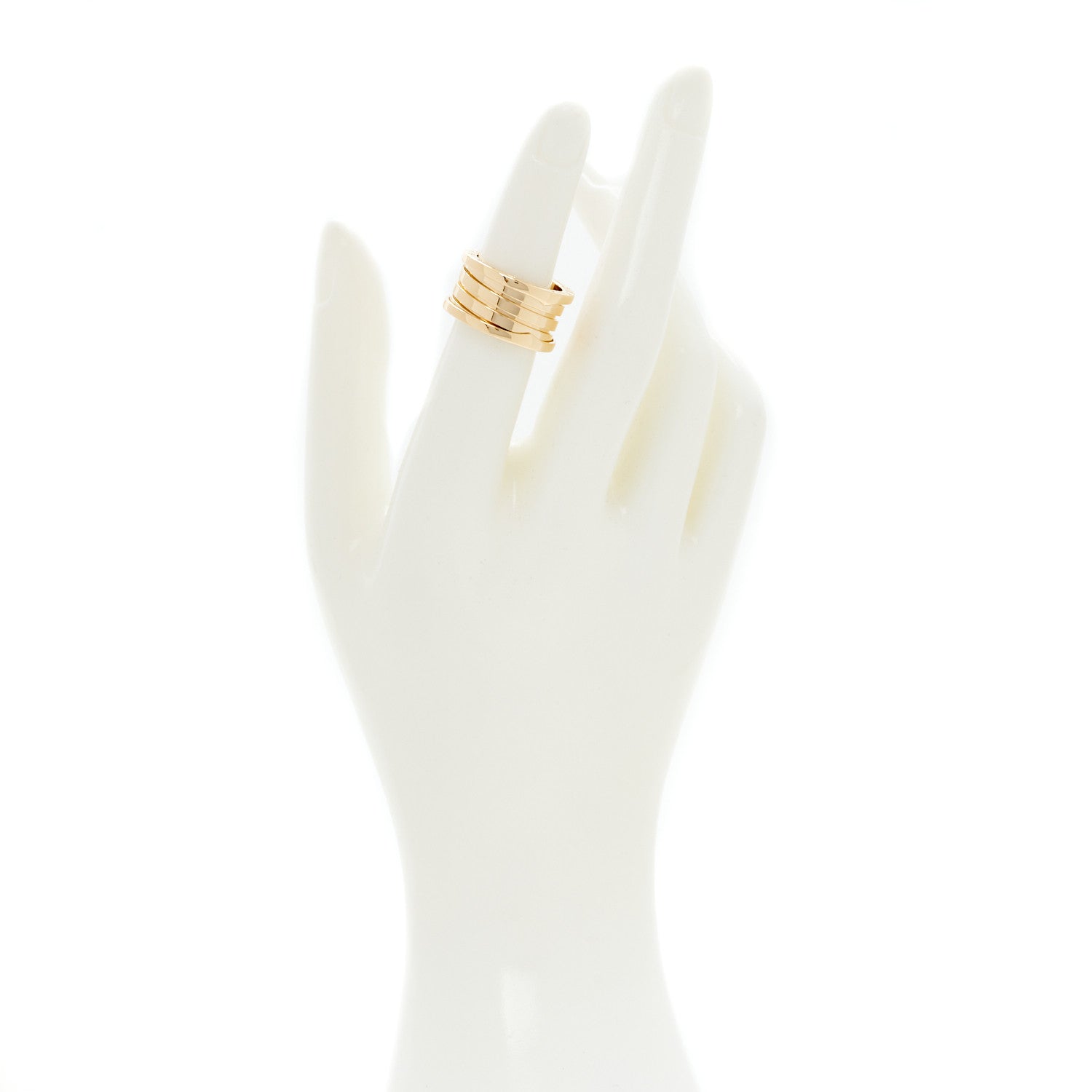 Bulgari 18K Yellow Gold B.Zero1 Four-Band Ring 52 6 2 of 7
