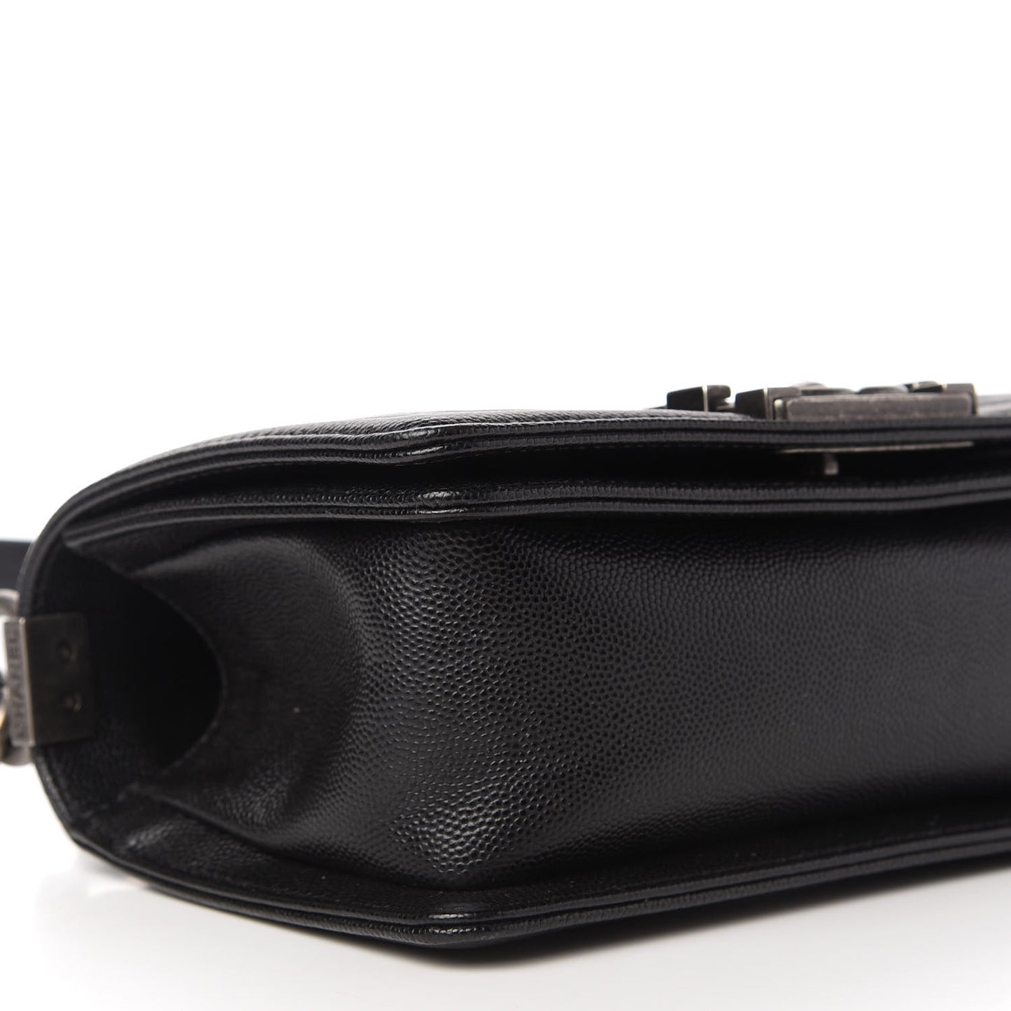 Caviar Quilted Small Boy Flap Black
