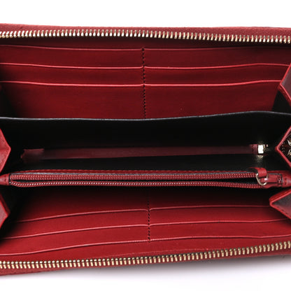 Gucci Guccissima GG Pierce Zip Around Wallet Red 5 of 10