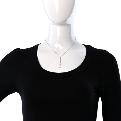 Tiffany Platinum Diamond Swing Drop Pendant Necklace 2 of 6