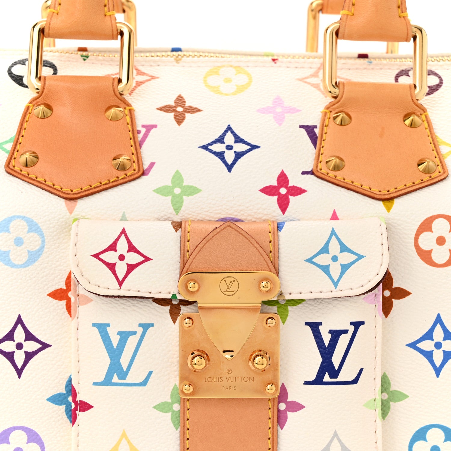 Louis Vuitton Monogram Multicolor Speedy 30 White 7 of 12