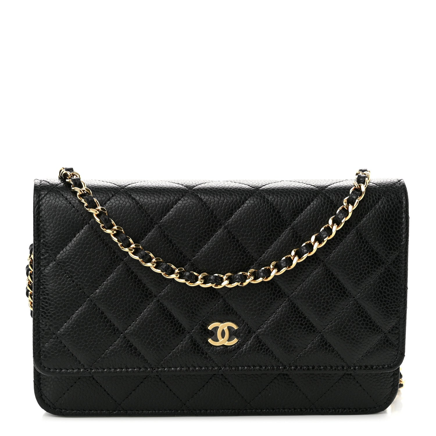 Chanel Caviar Quilted Wallet On Chain WOC Black 1 of 12