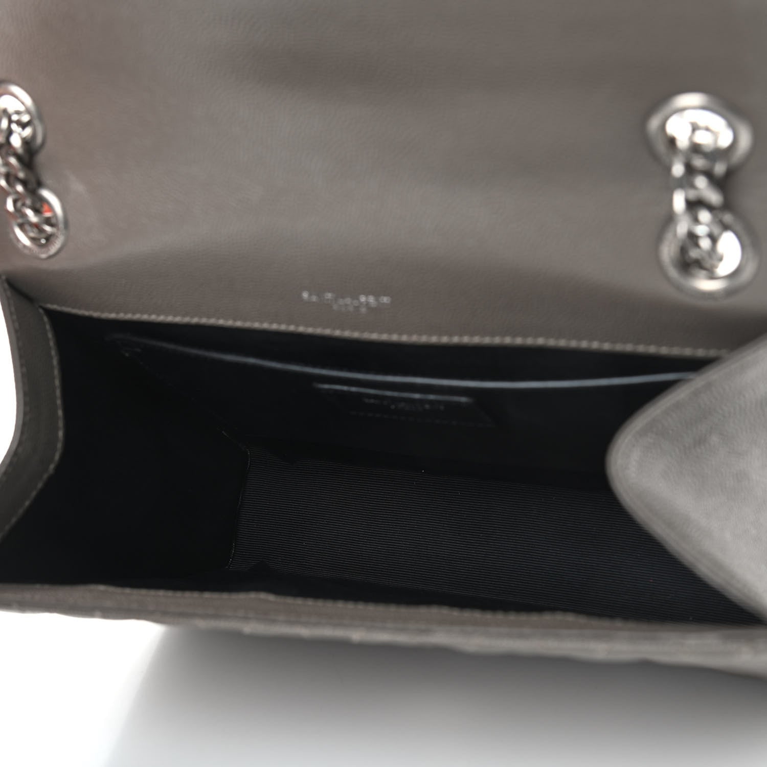 Saint Laurent Grain De Poudre Textured Mixed Matelasse Medium Triquilt Monogram Satchel Earth 4 of 15