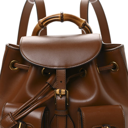 Gucci Calfskin Bamboo Backpack Cuir 8 of 10