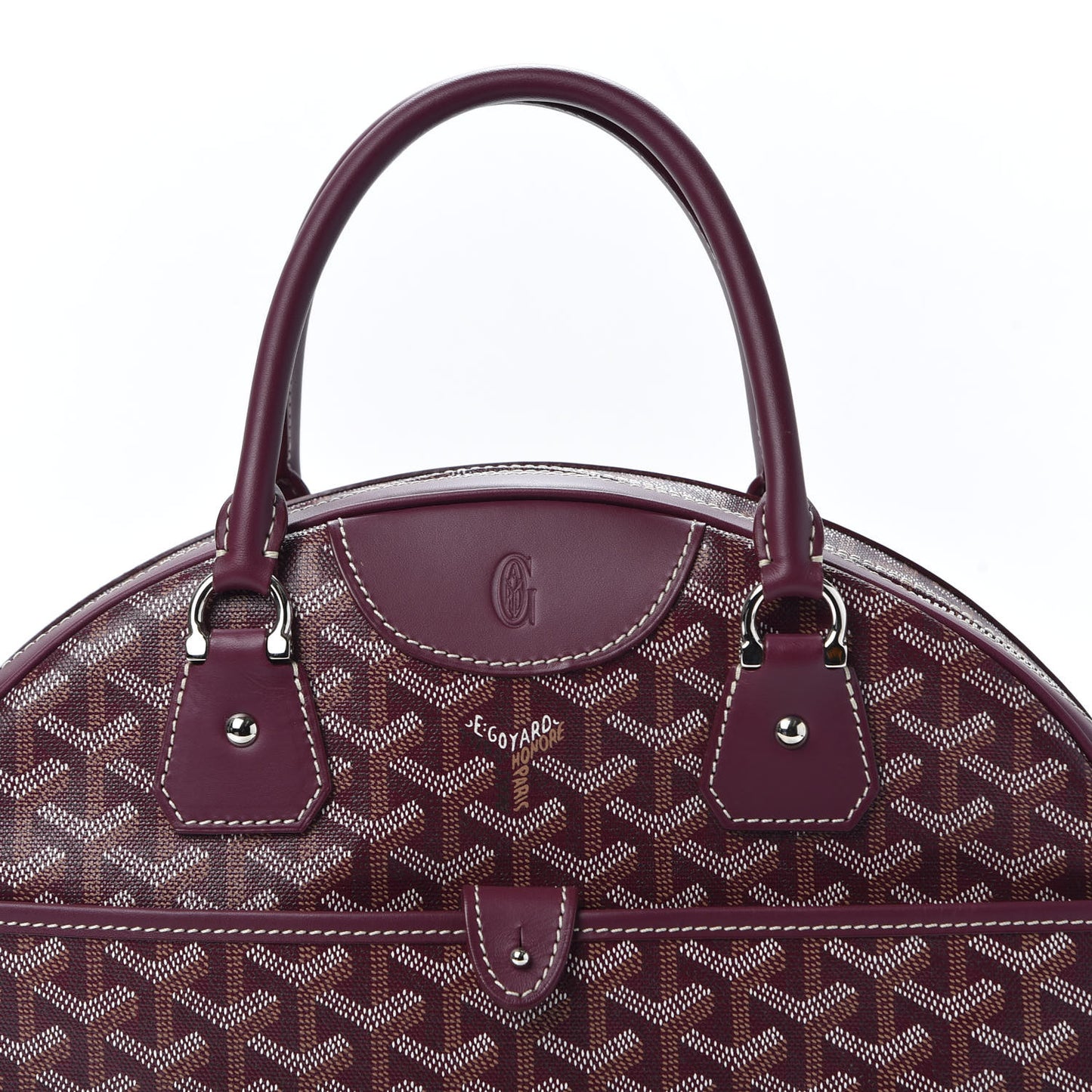 Goyardine Saint Jeanne MM Bowler Burgundy