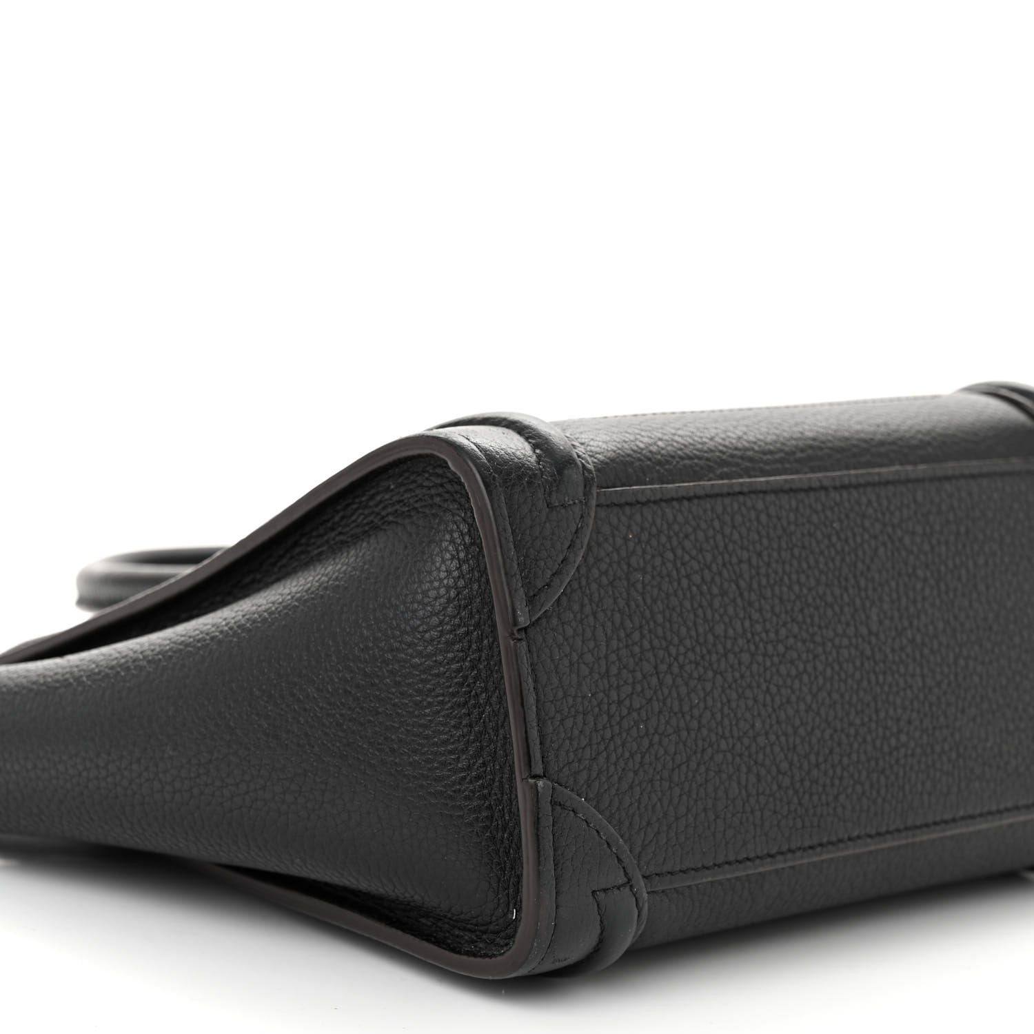 Celine Drummed Calfskin Nano Luggage Black 8 of 12