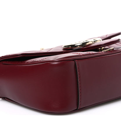 Gucci Calfskin Matelasse Mini GG Marmont Shoulder Bag Rosso Ancora 9 of 10