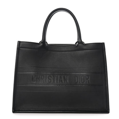 Christian Dior Calfskin Embossed Medium Book Tote Black 1 of 10