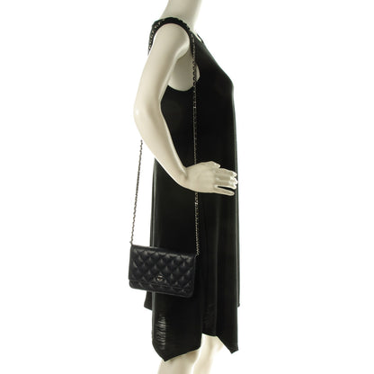 Chanel Caviar Quilted Wallet On Chain WOC Navy 2 of 8