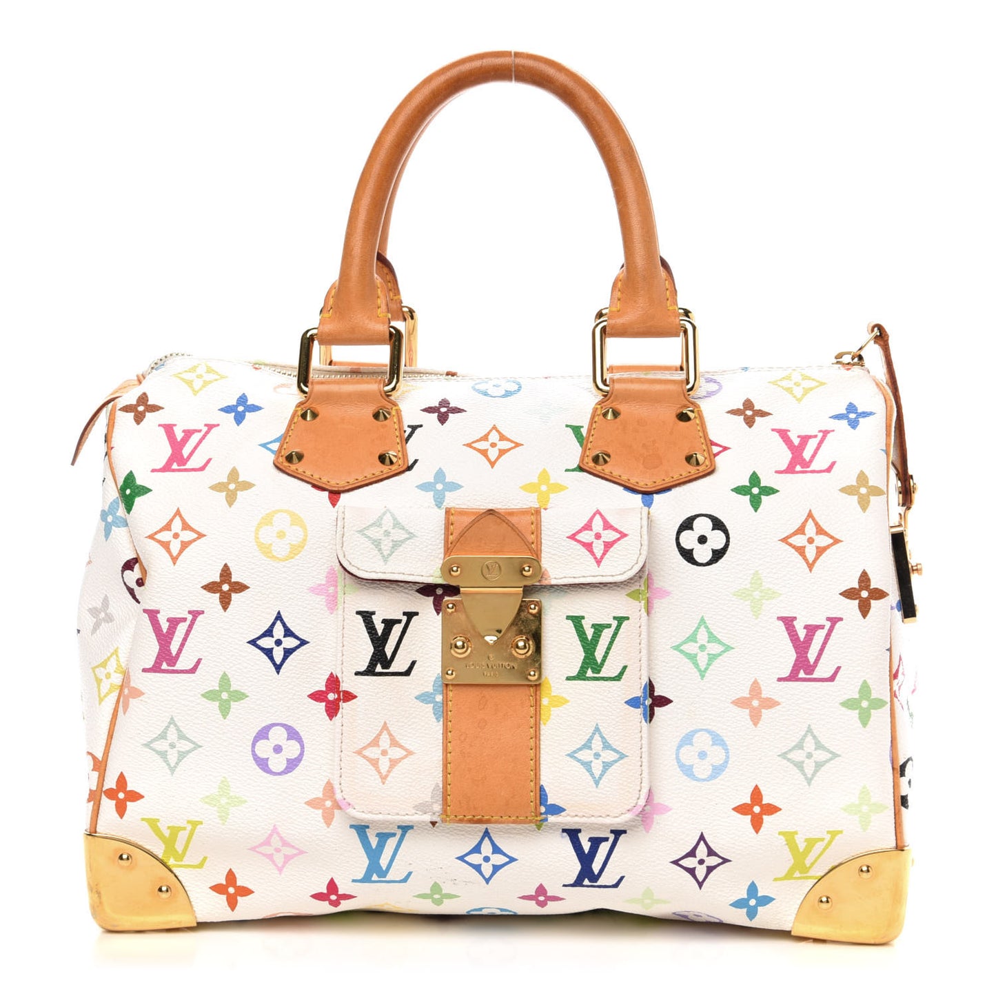 Monogram Multicolor Speedy 30 White