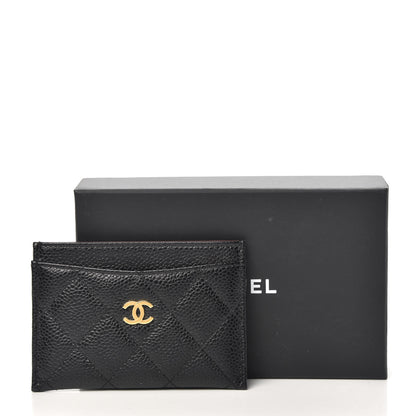 Chanel Caviar Quilted Card Holder Black 10 of 10