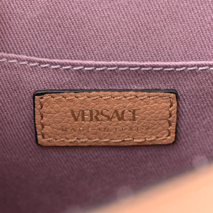 Versace Grained Calfskin La Medusa Flap Shoulder Bag Brown 6 of 9