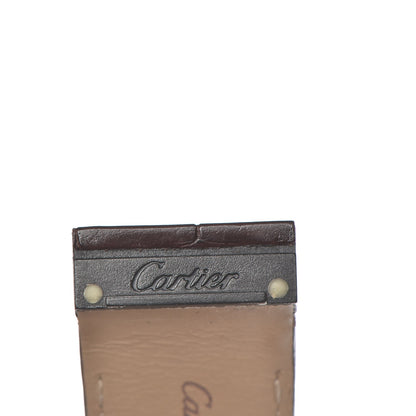 Cartier Stainless Steel 18K Yellow Gold Alligator 38mm Santos 100 Automatic Watch 12 of 18