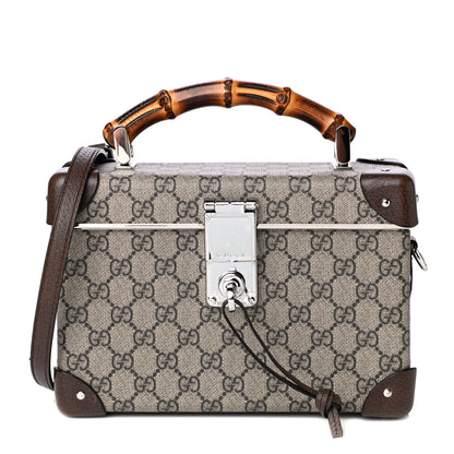 Gucci GG Supreme Monogram Globe-Trotter Beauty Case Brown 1 of 7