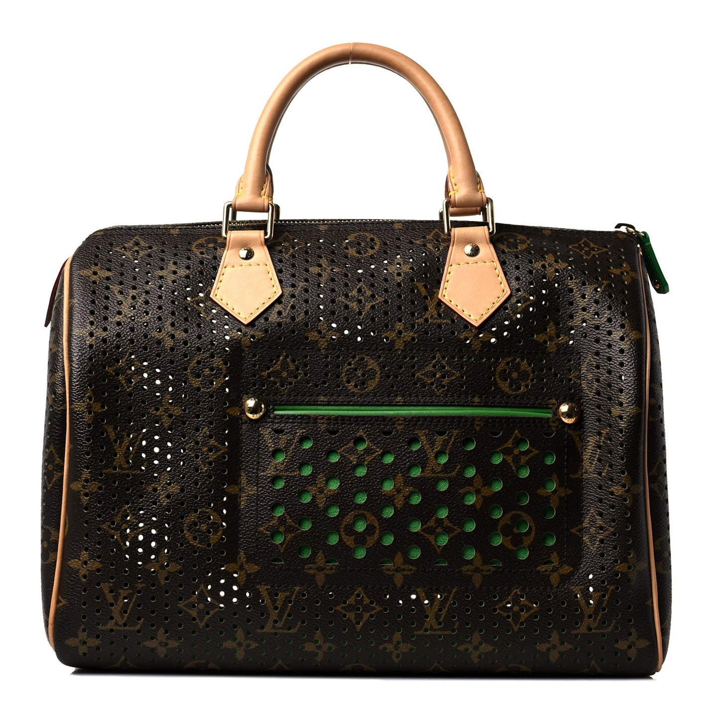 Monogram Perforated Speedy 30 Green