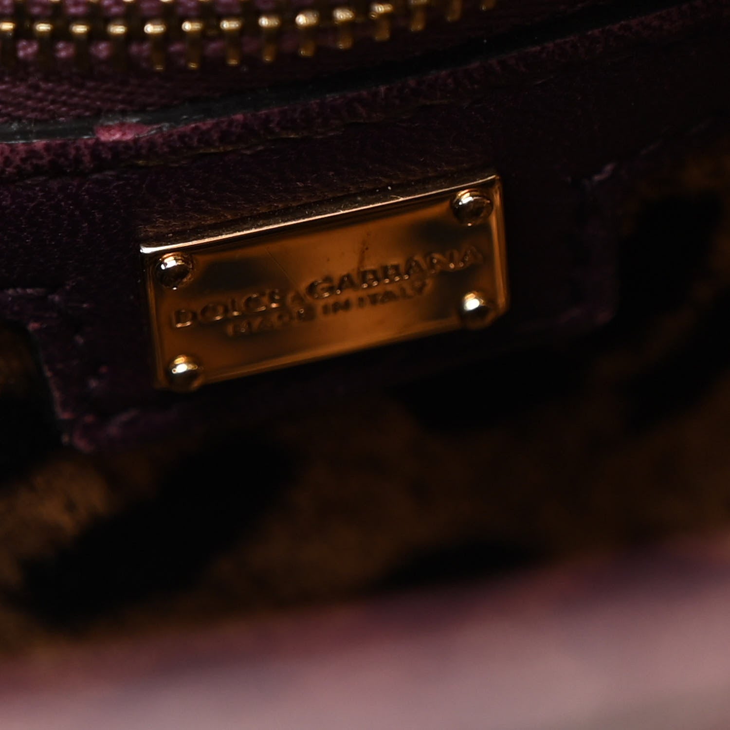 Dolce & Gabbana Snakeskin Large Miss Sicily Satchel Purple 6 of 12